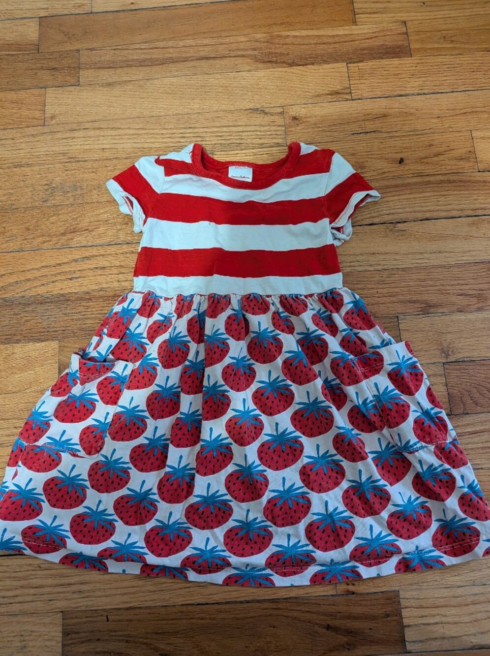 Hanna Andersson Red Stripe Strawberry Dress